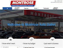 Tablet Screenshot of montroseautooutlet.com